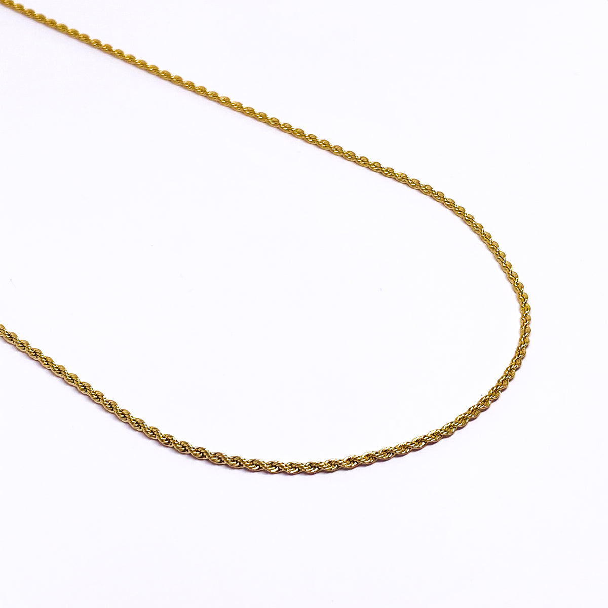 2mm Rope Chain - Gold