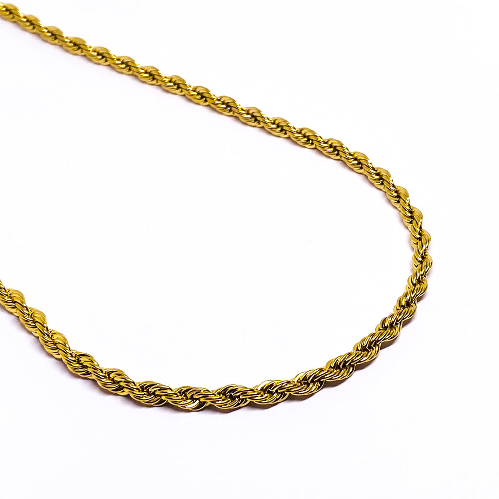 5mm Rope Chain - Gold
