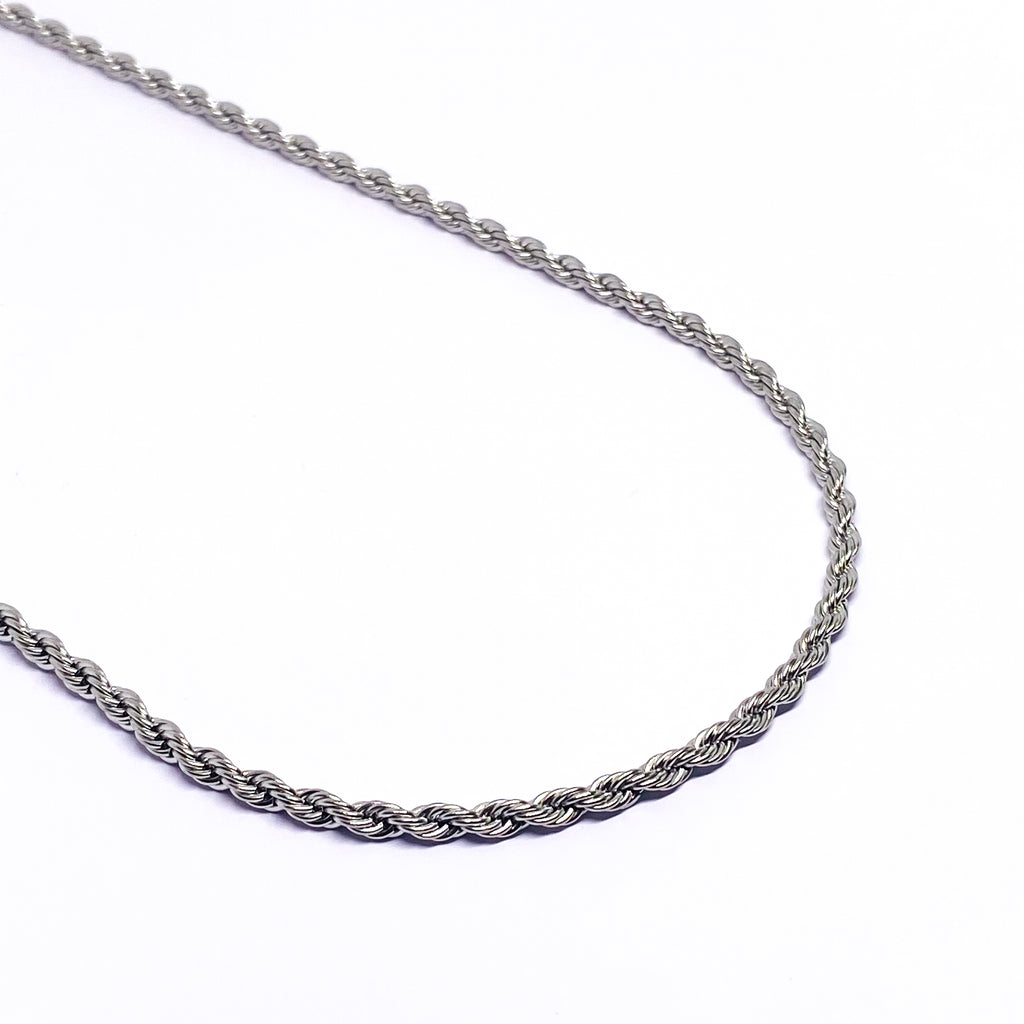 4mm Rope Chain - Silver