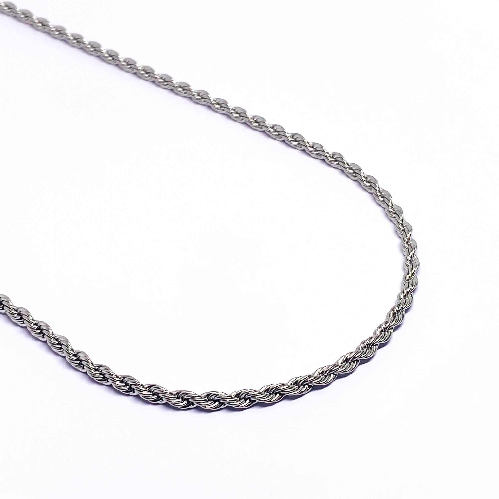 4mm Rope Chain - Silver