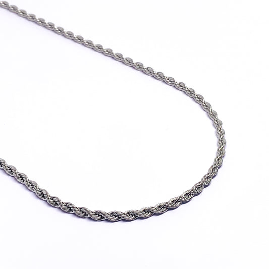 4mm Rope Chain - Silver