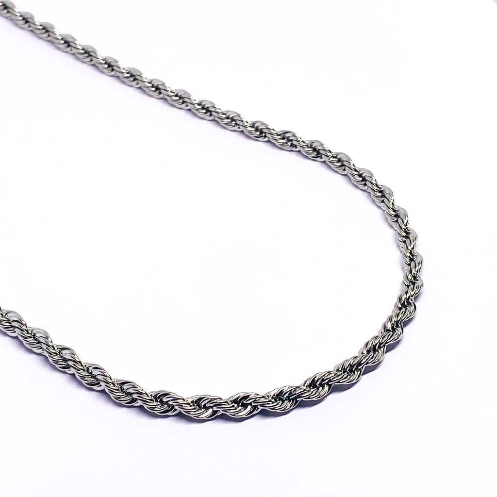 5mm Rope Chain - Silver