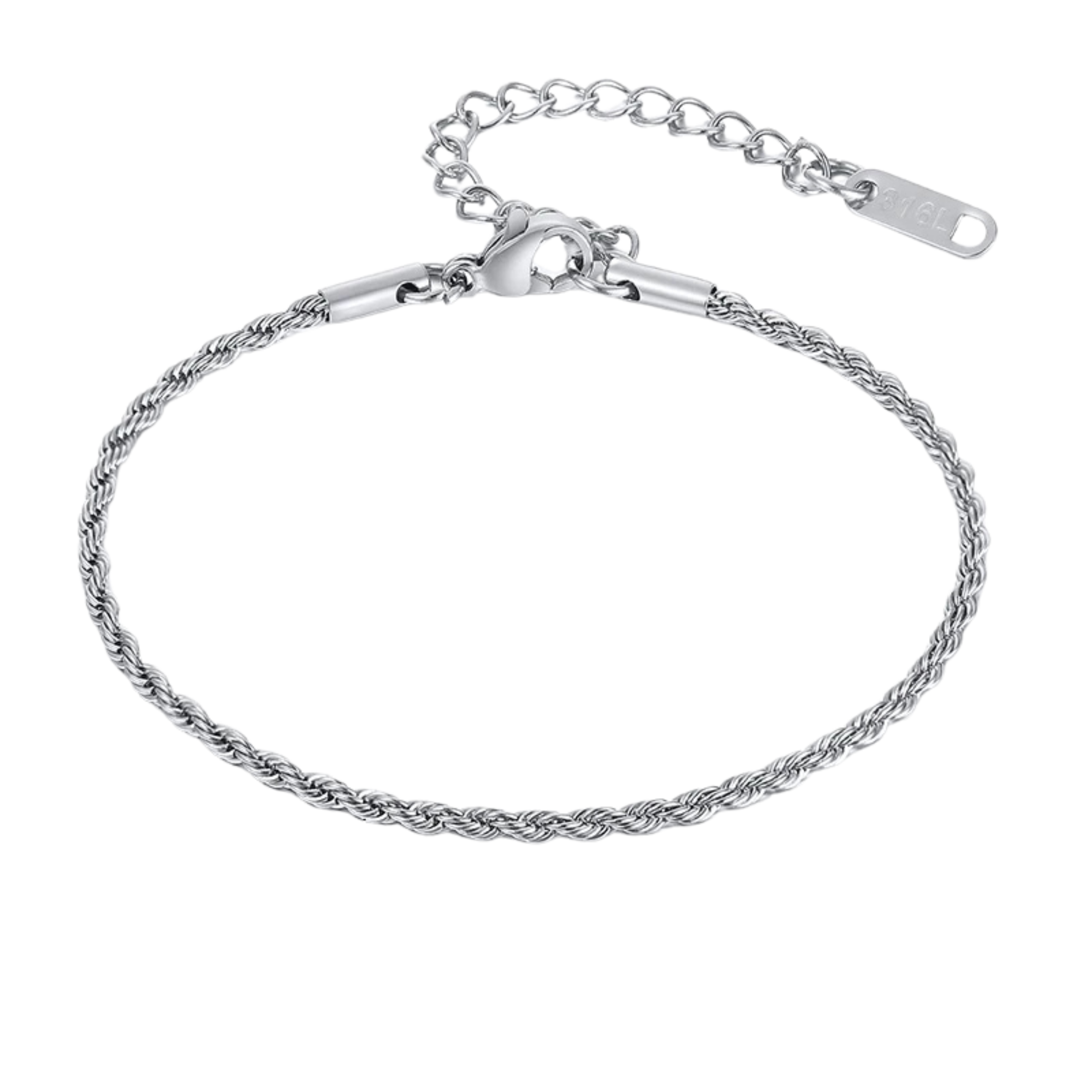 Rope Bracelet - Silver