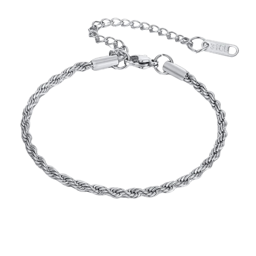 Rope Bracelet - Silver