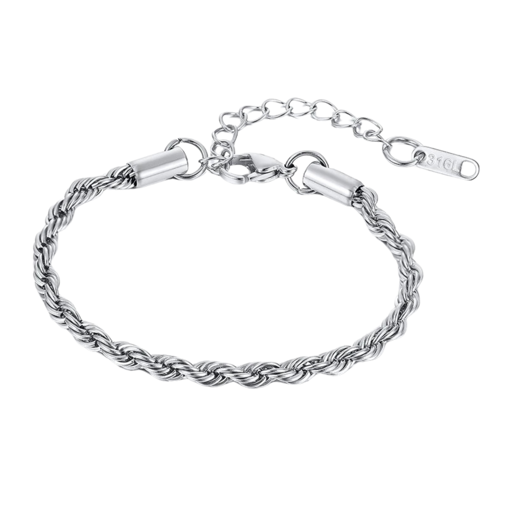Rope Bracelet - Silver