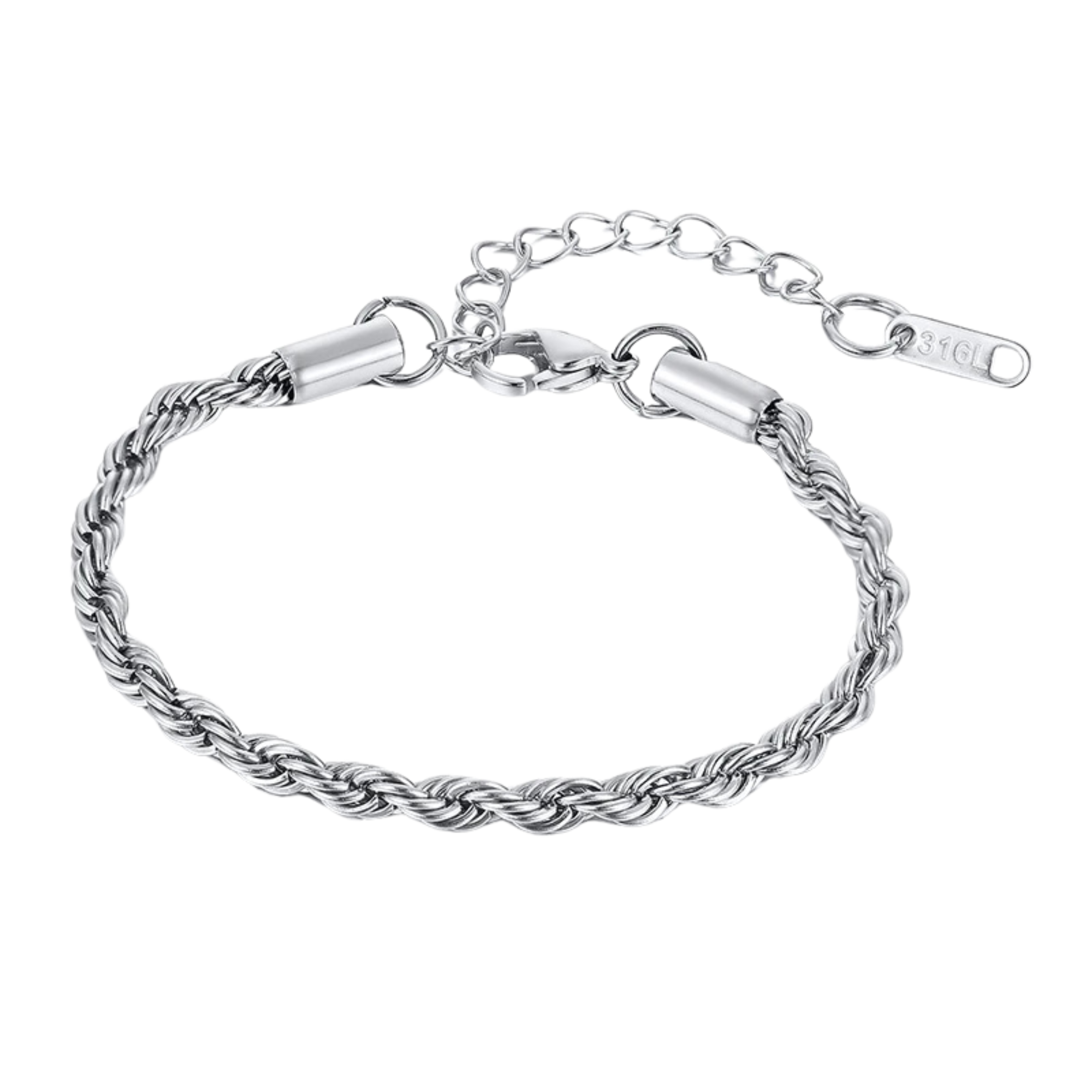 Rope Bracelet - Silver