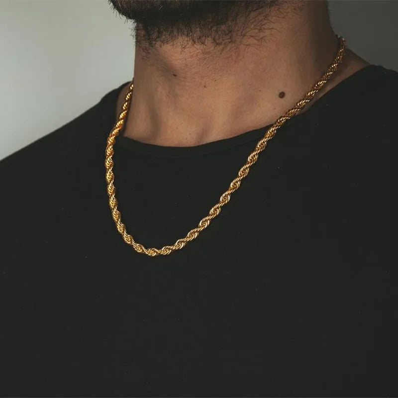 2mm Rope Chain - Gold