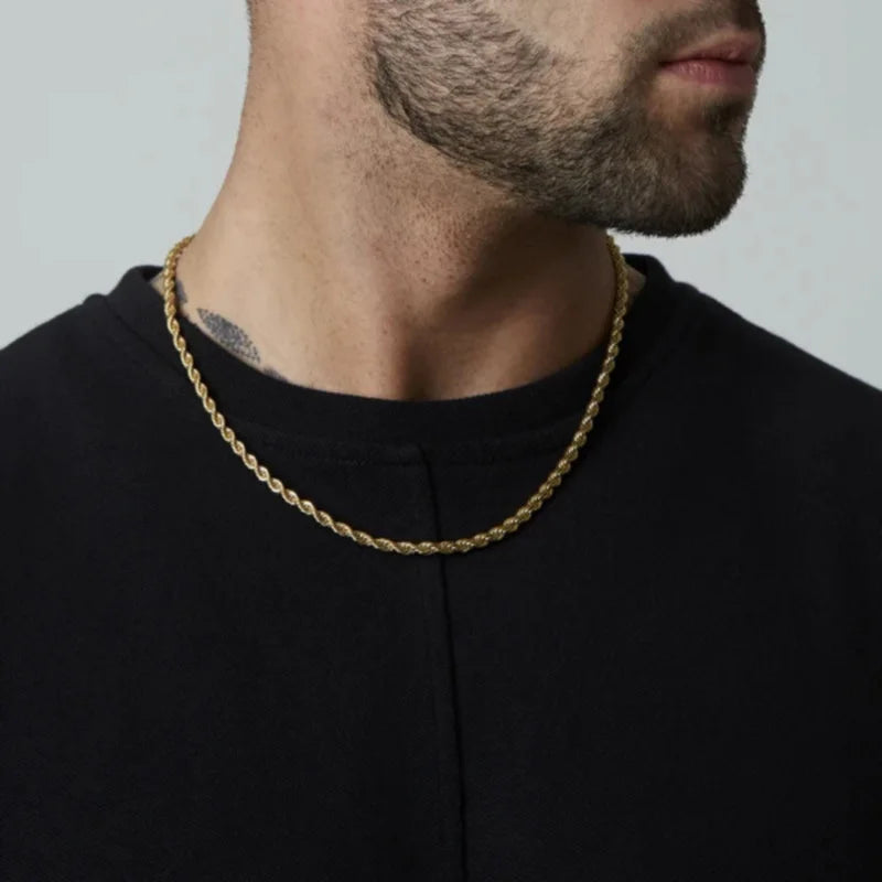 3mm Rope Chain - Gold