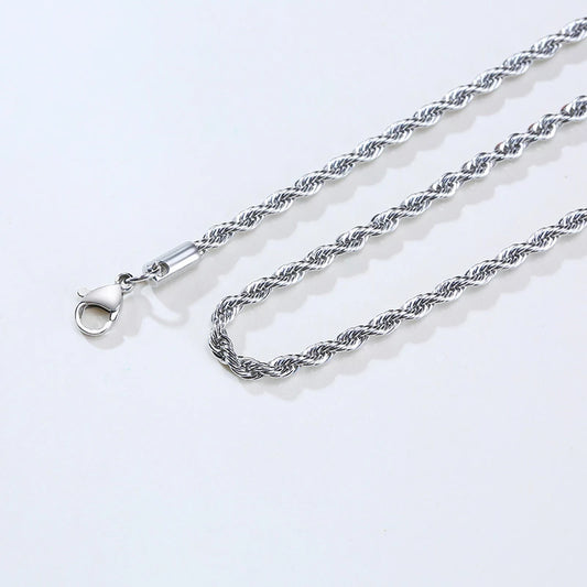 5mm Rope Chain - Silver